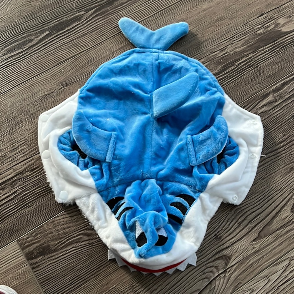 Adorable Blue Shark Plush Pet Costume